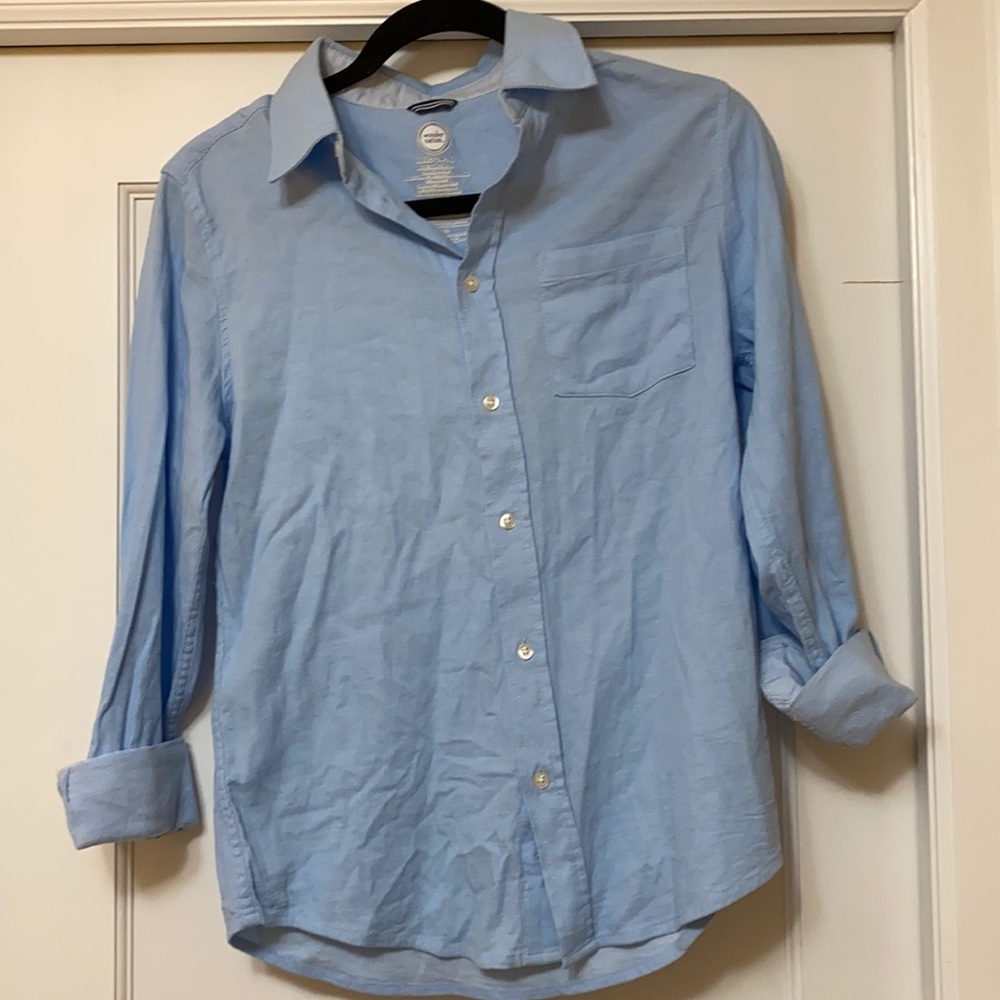 Blue Button Up